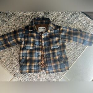 Old Navy Jacket Plaid and Lined. Excellent Condition. Size 12-18 months